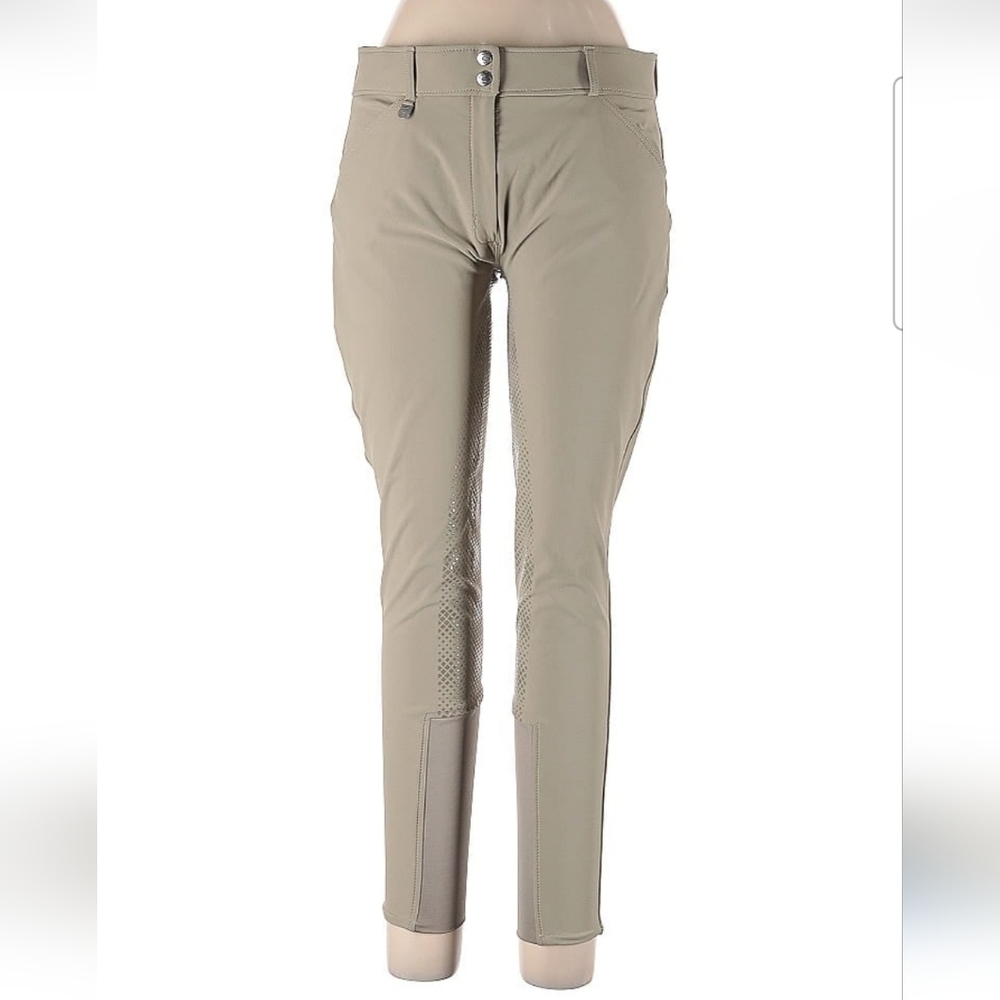 Horze Grand Prix Full Seat Silicone Tan Breeches